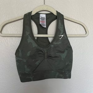 Gymshark Camo Racerback Sports bra